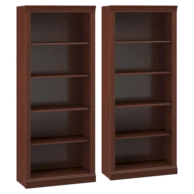 Bibliothèque haute à 5 niveaux (lot de 2)