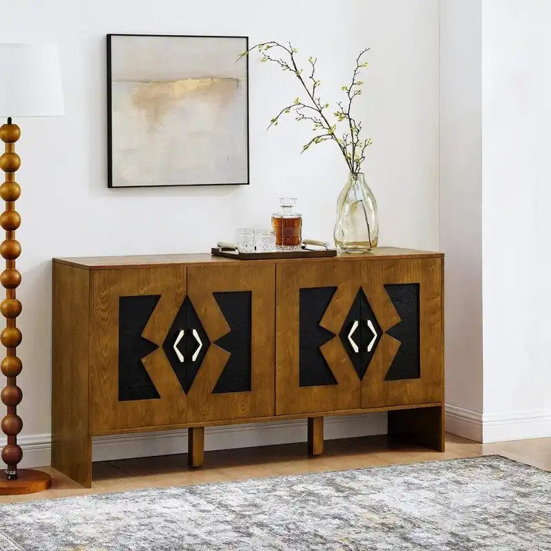 Buffet moderne de style milieu du siècle de 60 avec rangements pour une maison bien organisée