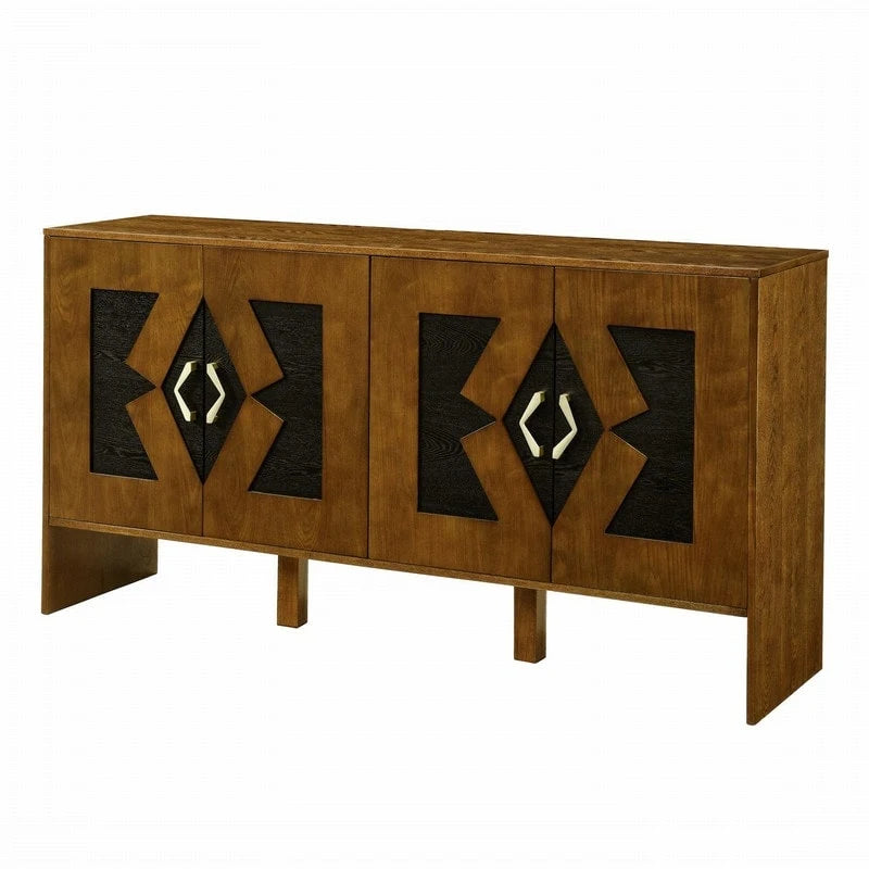 Buffet moderne de style milieu du siècle de 60 avec rangements pour une maison bien organisée