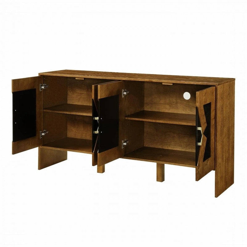 Buffet moderne de style milieu du siècle de 60 avec rangements pour une maison bien organisée