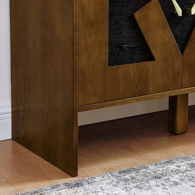Buffet moderne de style milieu du siècle de 60 avec rangements pour une maison bien organisée