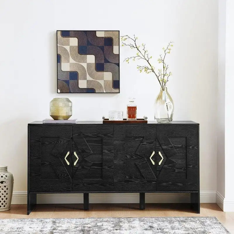 Buffet moderne de style milieu du siècle de 60 avec rangements pour une maison bien organisée
