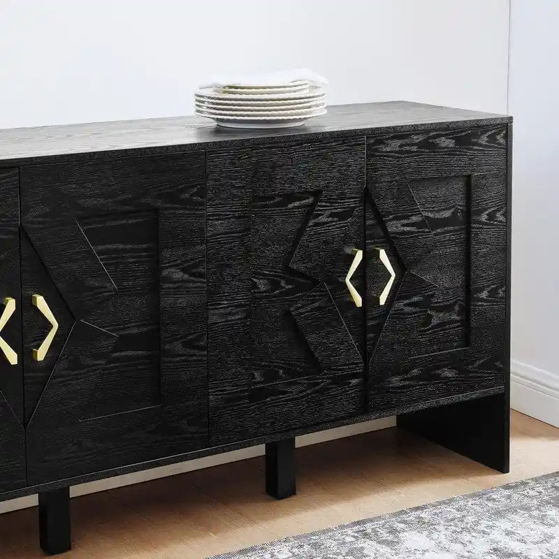 Buffet moderne de style milieu du siècle de 60 avec rangements pour une maison bien organisée