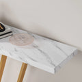 43.3-Konsolentisch, Flurtisch im Industriedesign mit Ausstellungsregal für Eingangsbereich, Flur, neben dem Sofa, Wohnzimmer, Küche und Eingangsbereich