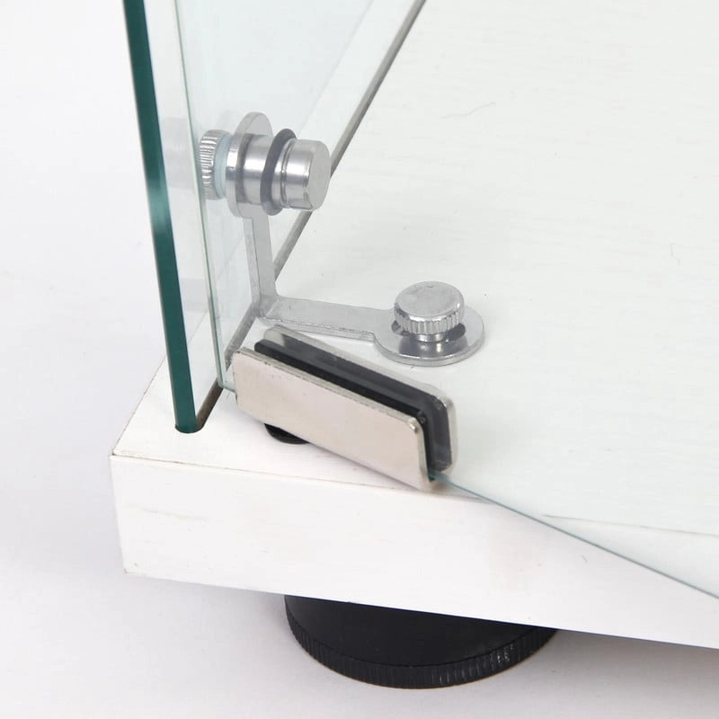 Moderne Glasvitrine, Küchenschrank, Aktenschrank mit 3 Regalböden