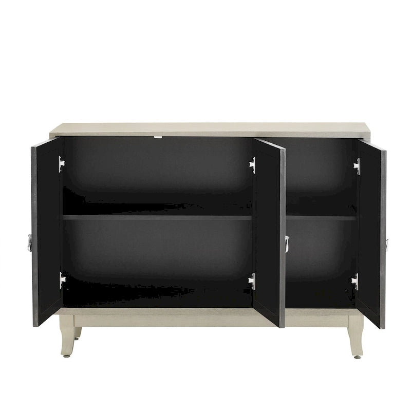 Buffetschrank/Sideboard mit 3 Spiegeltüren und Glastüren fürs Esszimmer
