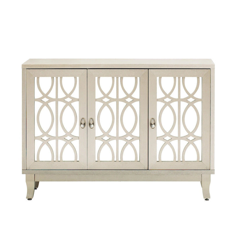 Buffetschrank/Sideboard mit 3 Spiegeltüren und Glastüren fürs Esszimmer