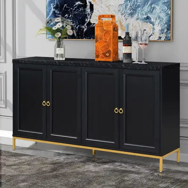 Aparador buffet de 59 con estante ajustable