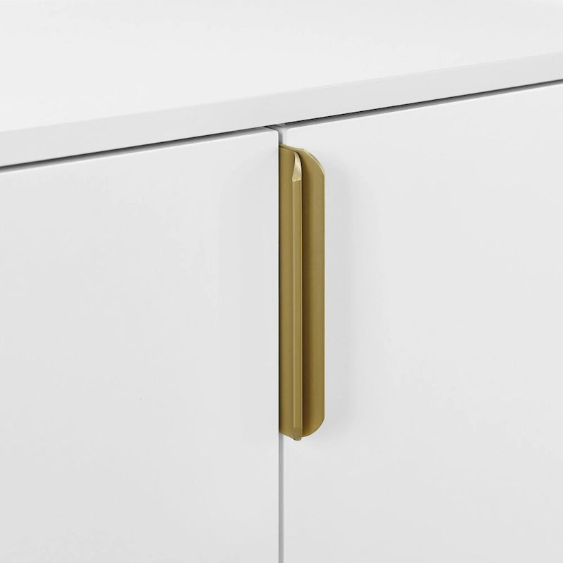 Buffet de rangement en bois avec 4 portes et étagères réglables, pour le couloir, l’entrée, le salon ou la chambre