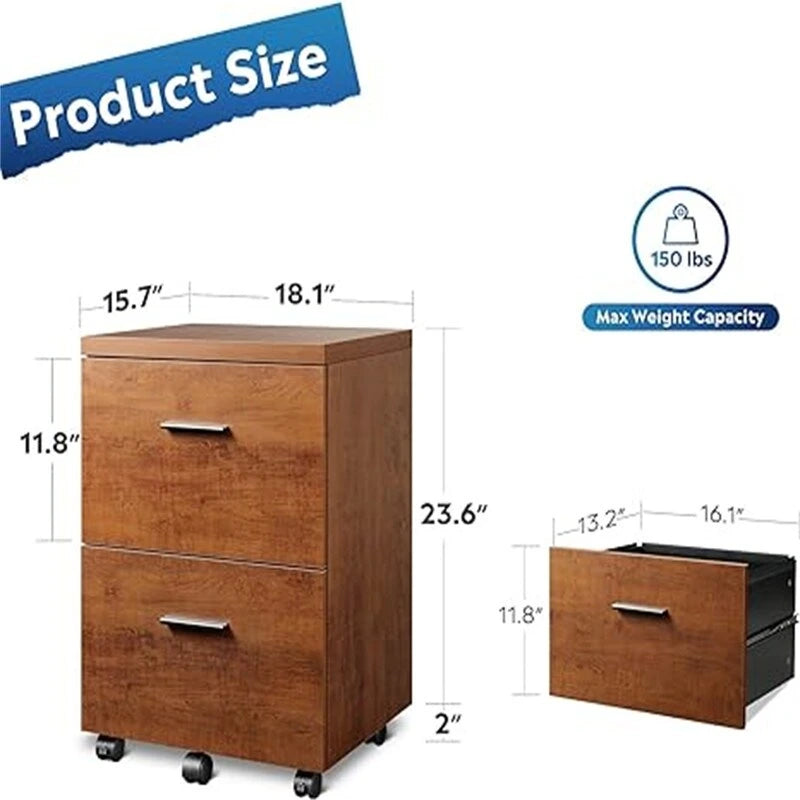 Archivador de 2 cajones - 15.7D x 18.1W x 25.6H