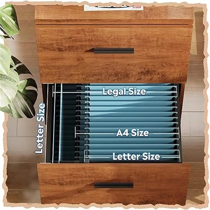Archivador de 2 cajones - 15.7D x 18.1W x 25.6H