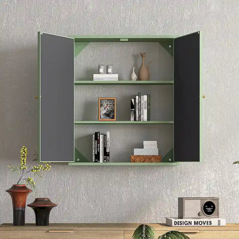 Armario vintage de pared de dos puertas, 23.62