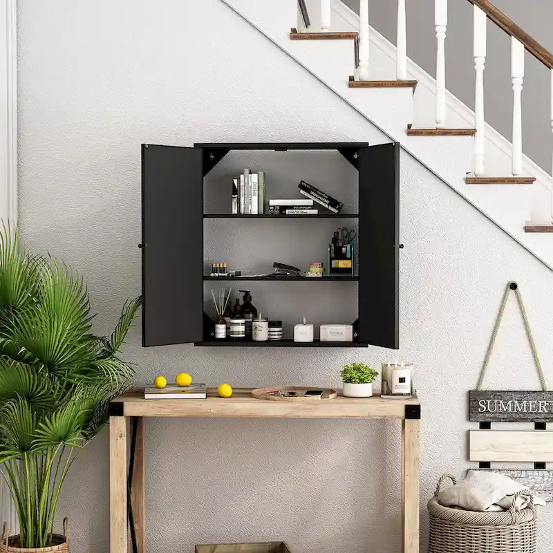 23.62 Vintage-Wandschrank mit zwei Türen