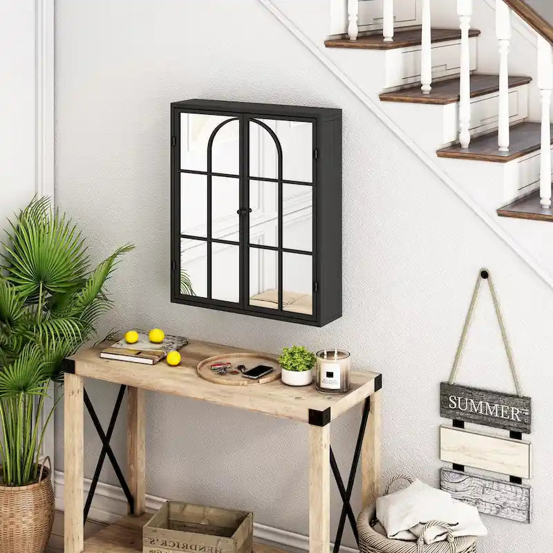 23.62 Vintage-Wandschrank mit zwei Türen