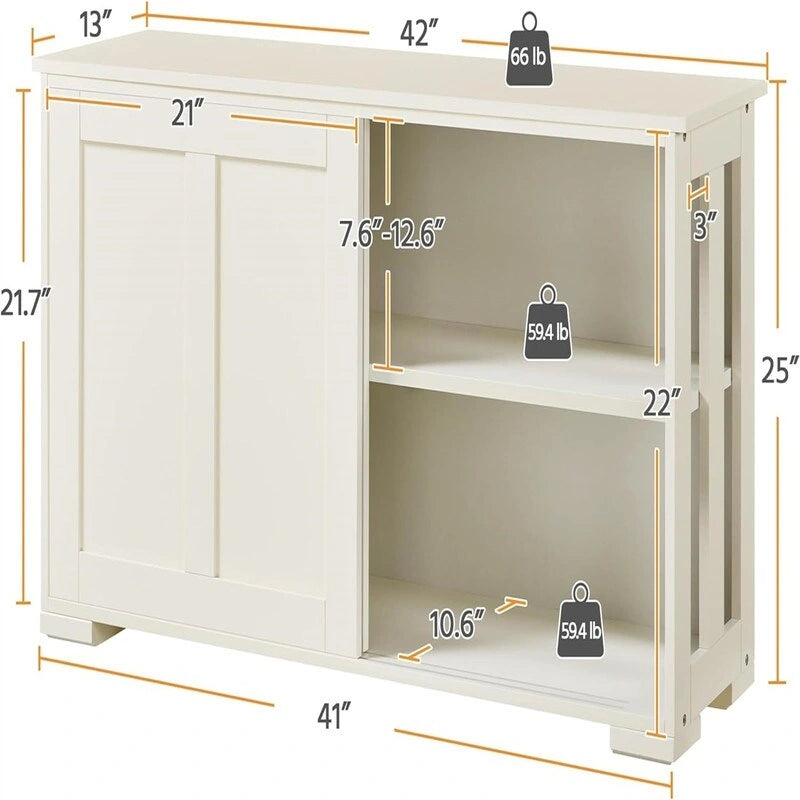 Meuble de rangement, buffet de cuisine - 13D x 42W x 24.8H