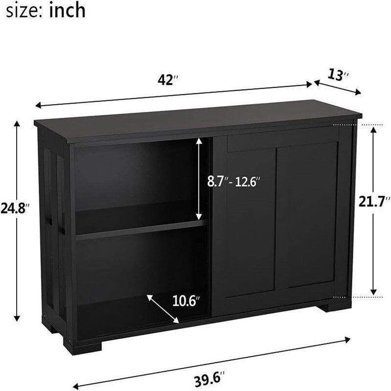 Meuble de rangement, buffet de cuisine - 13D x 42W x 24.8H