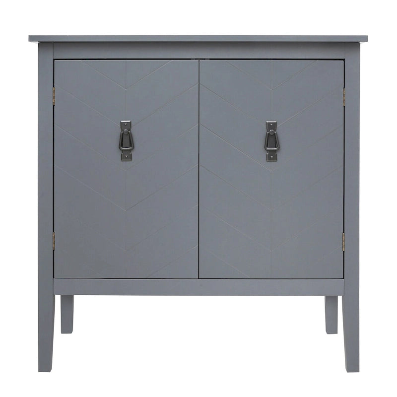 Meubles en bois à 2 portes, buffet de style vintage pour le salon, la salle à manger ou le bureau