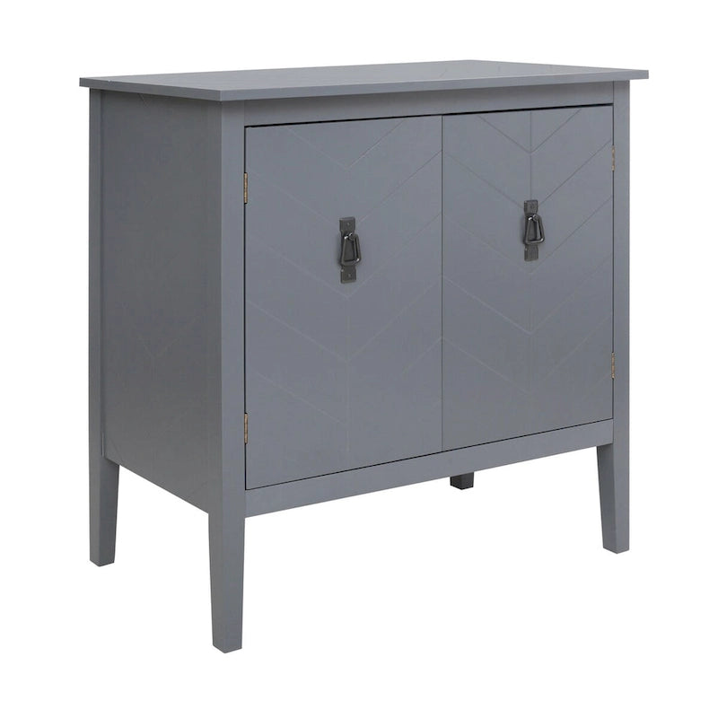 Meubles en bois à 2 portes, buffet de style vintage pour le salon, la salle à manger ou le bureau