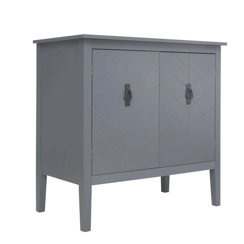 Meubles en bois à 2 portes, buffet de style vintage pour le salon, la salle à manger ou le bureau