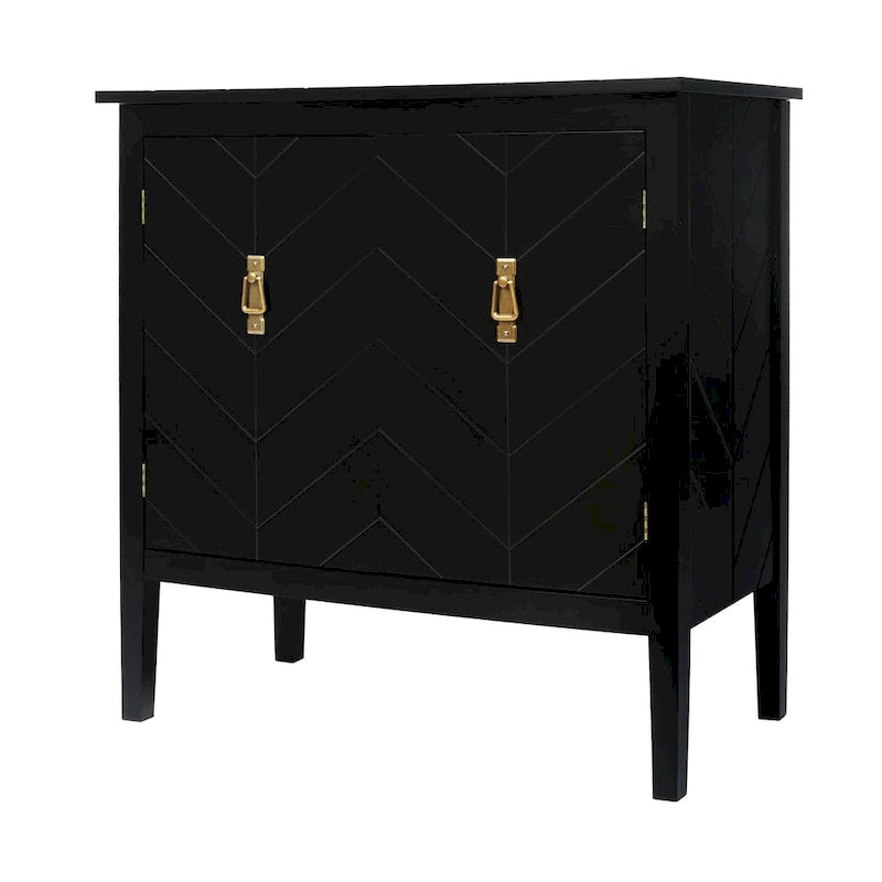 Meubles en bois à 2 portes, buffet de style vintage pour le salon, la salle à manger ou le bureau