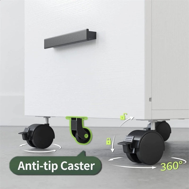 Archivador de 2 cajones con cerradura para oficina en casa - 17D x 24.3W x 16H