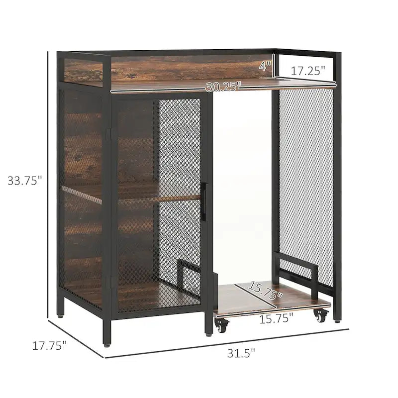 Soporte industrial para impresora con puertos de carga USB