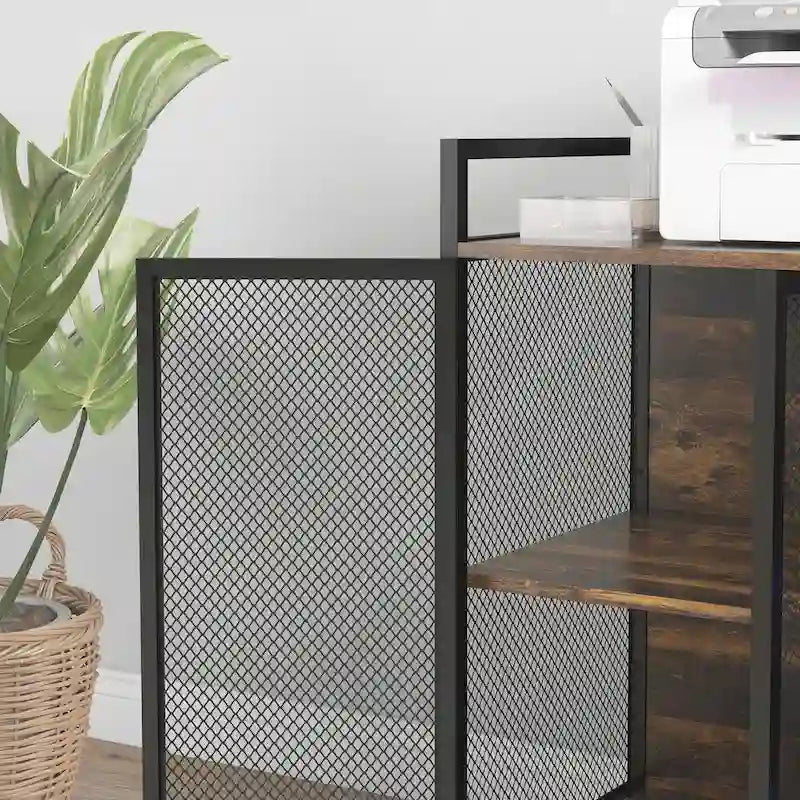 Soporte industrial para impresora con puertos de carga USB