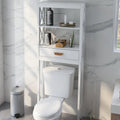 Badezimmerschrank über der Toilette, weiß, mit einer Schublade und 2 Ablagen
