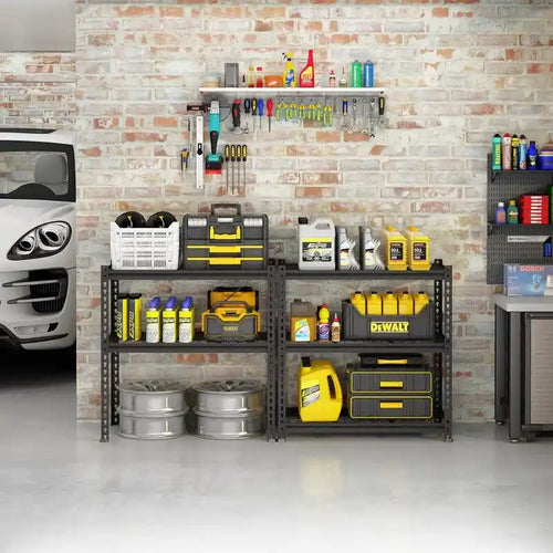 5-stufiges verstellbares Schwerlast-Metallregal für Garage und Industrie - N/A