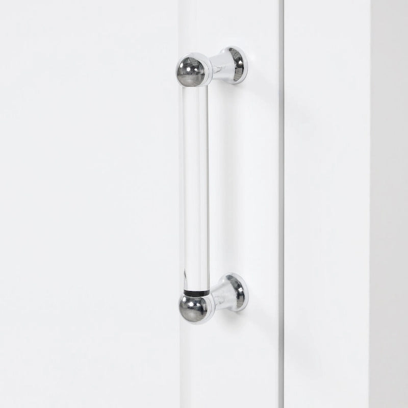 Armario para ropa blanca de 13 in. W x 20 in. D x 68.1 in. H con dos cajones de distintos tamaños y estante ajustable