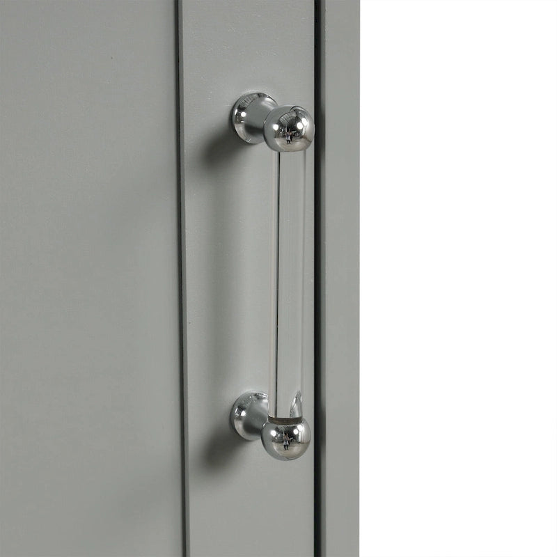 Armario para ropa blanca de 13 in. W x 20 in. D x 68.1 in. H con dos cajones de distintos tamaños y estante ajustable