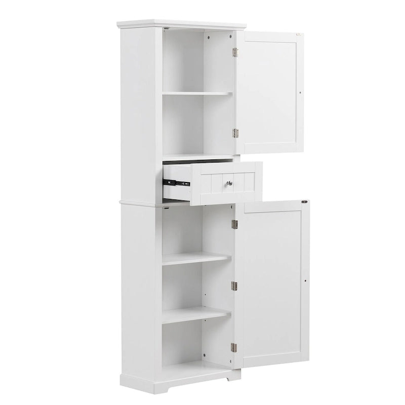 Freistehender Badezimmerschrank mit Schublade und verstellbarer Ablage