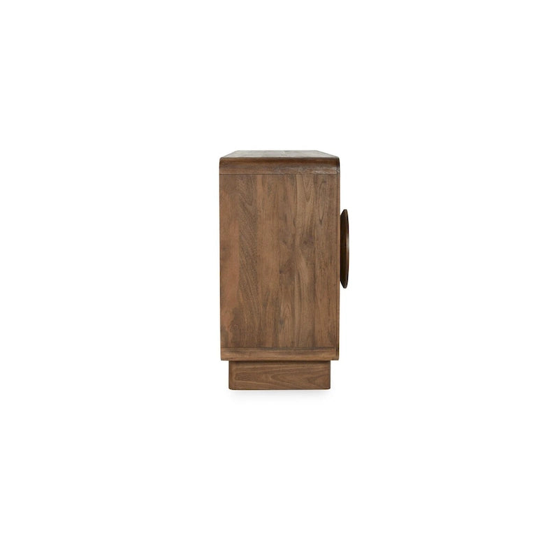 Buffet en bois de manguier naturel à 6 portes
