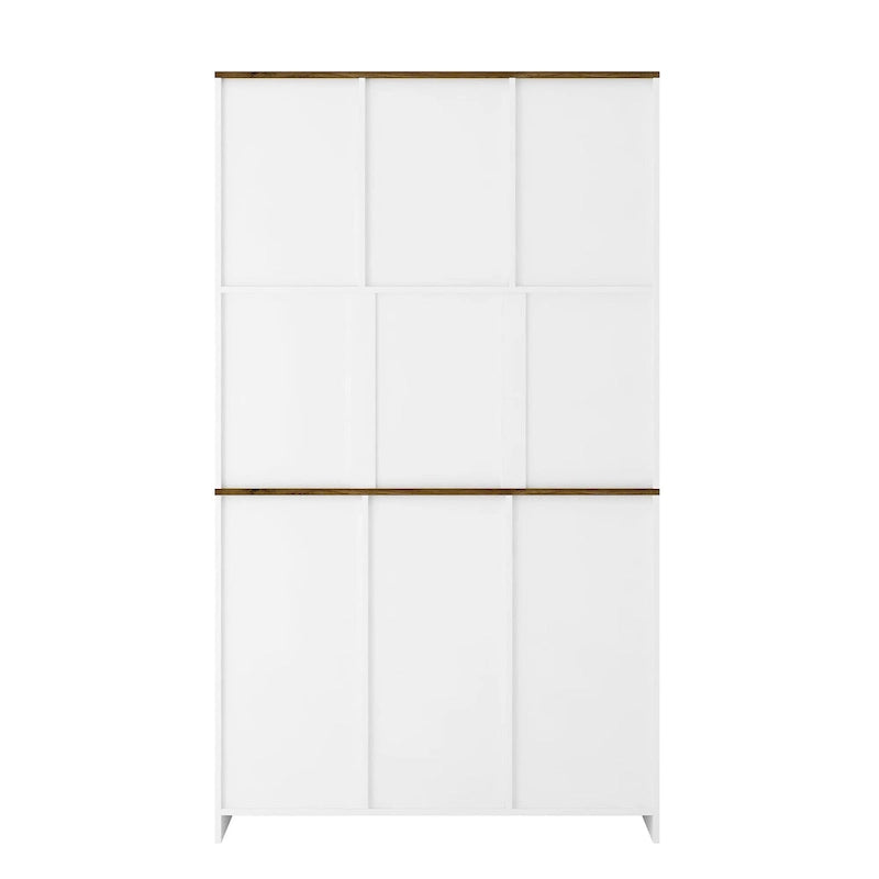 Armario de bar estilo granja con puerta corrediza tipo granero, amplio aparador rústico para cocina, barra de café, mesa auxiliar, blanco